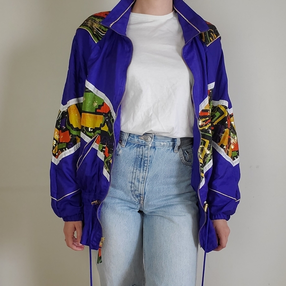 Vintage purple windbreaker - Picture 3 of 13